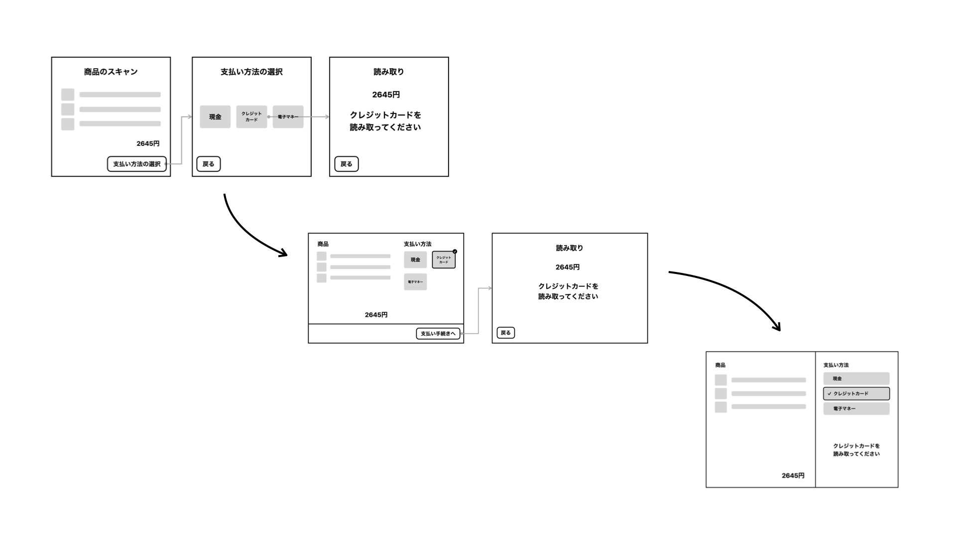 アイデアの変遷。統合されシンプルになっている。